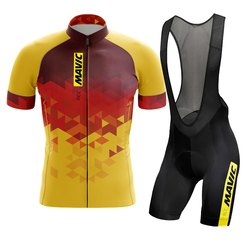 Summer Clothing Sale Men - MAVIC 남성용 반팔 사이클링 세트, 철인