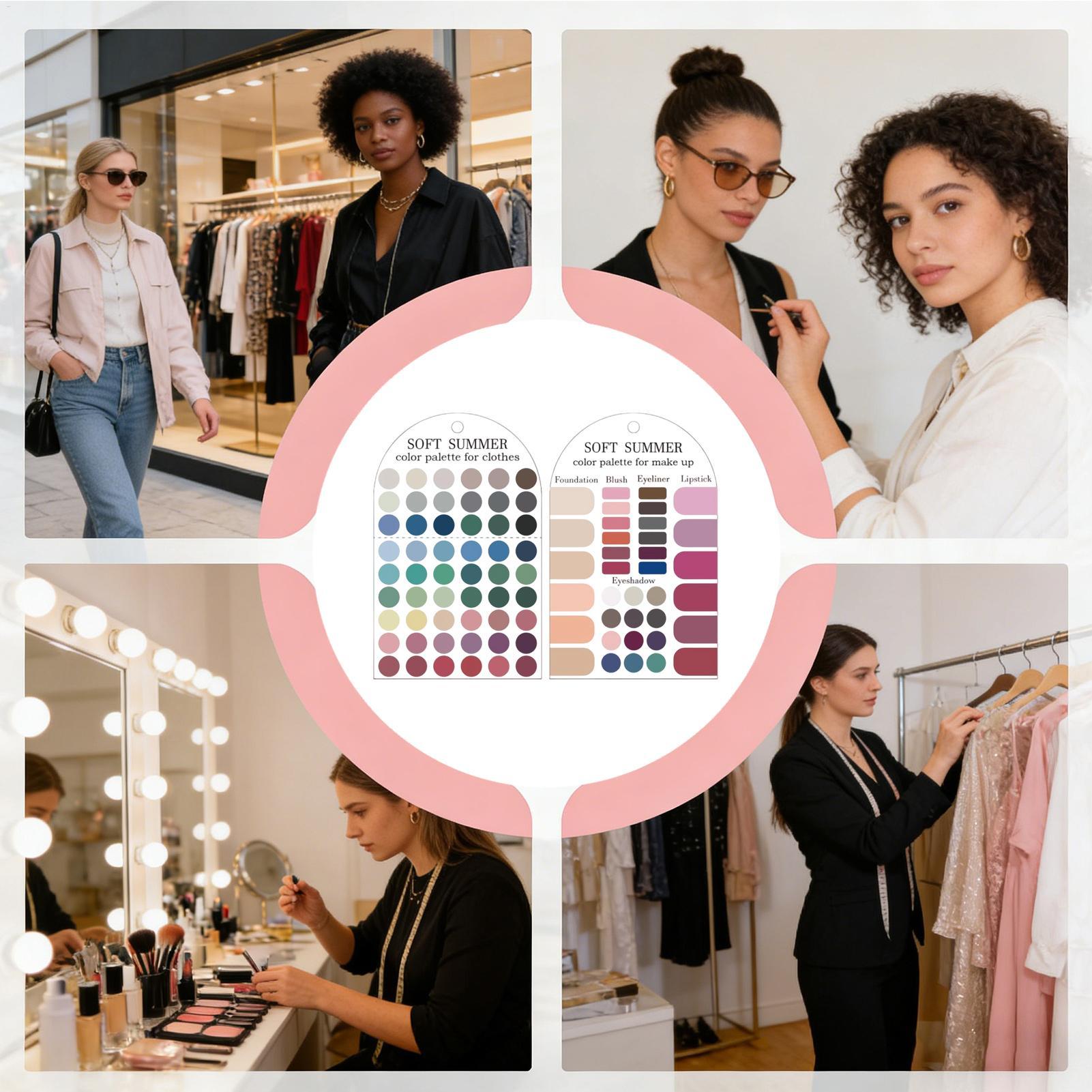 Summer Clothing Color Palette - 2개입 아크릴 시즌 팔레트 부드러운 여름