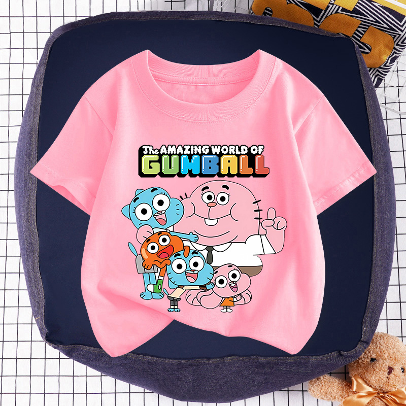 Summer Clothing Gifts - Gumball 어린이 티셔츠의 놀라운 세계 여름