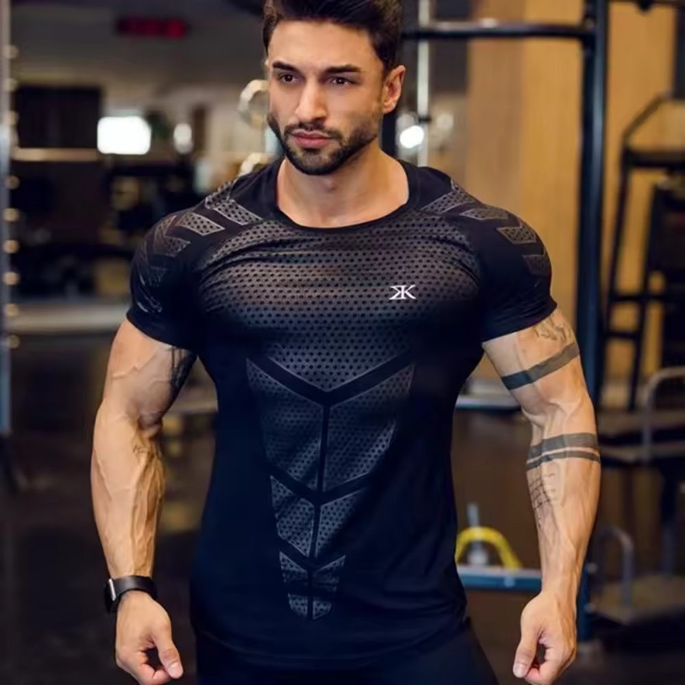Summer Clothing Men 2025 - 2025 남성 러닝 스포츠 티셔츠 훈련