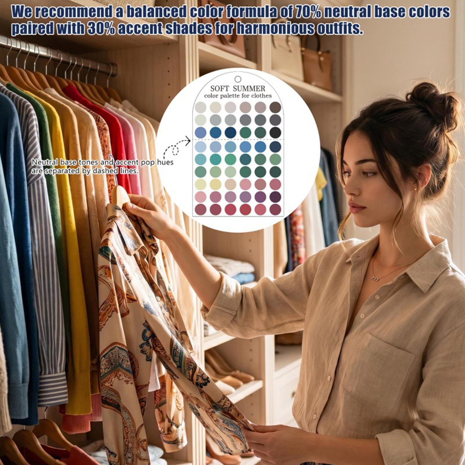 Summer Clothing Color Palette - 2 조각 아크릴 계절별 팔레트 컬러