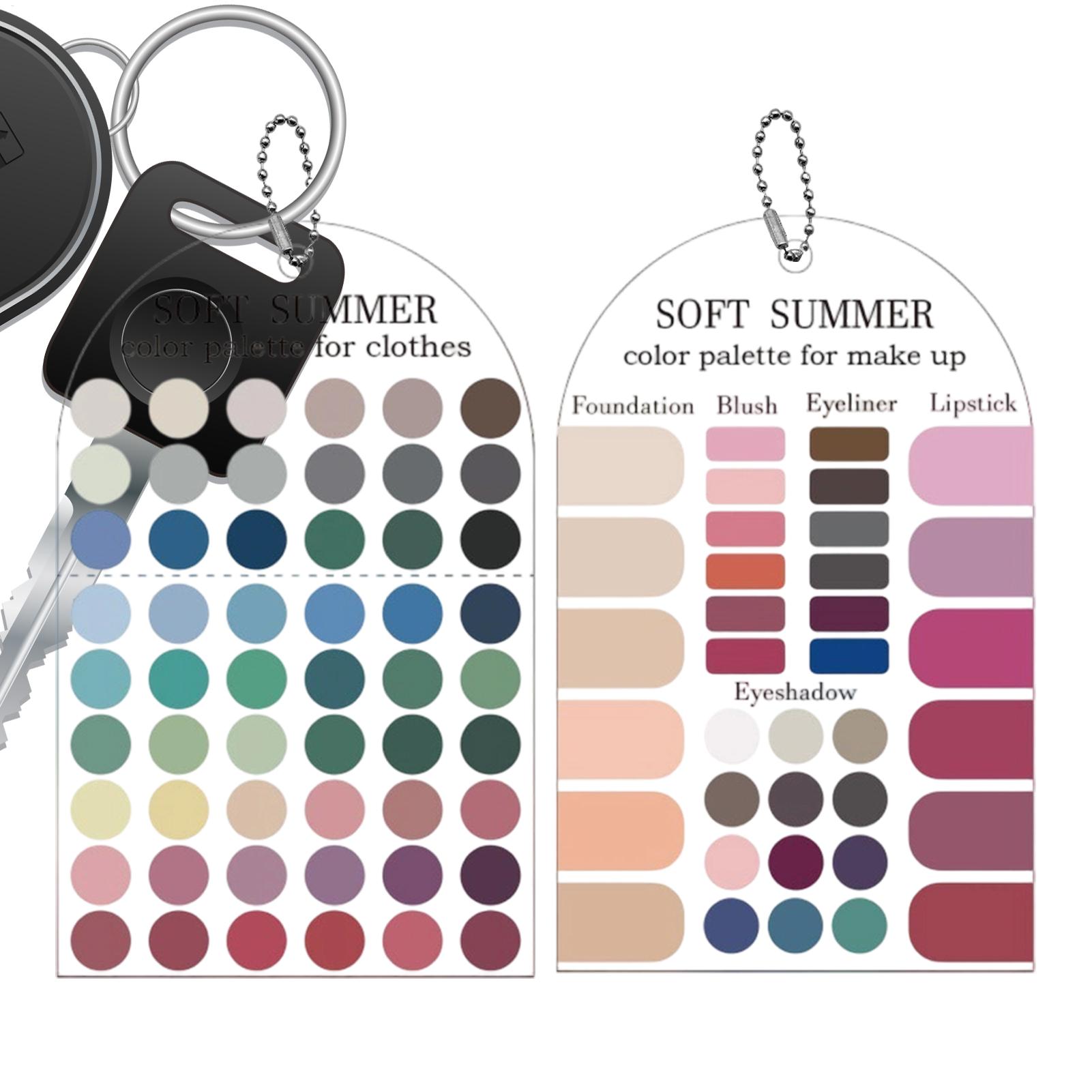 Summer Clothing Color Palette - 2Pcs 아크릴 계절별 팔레트 소프트 여름