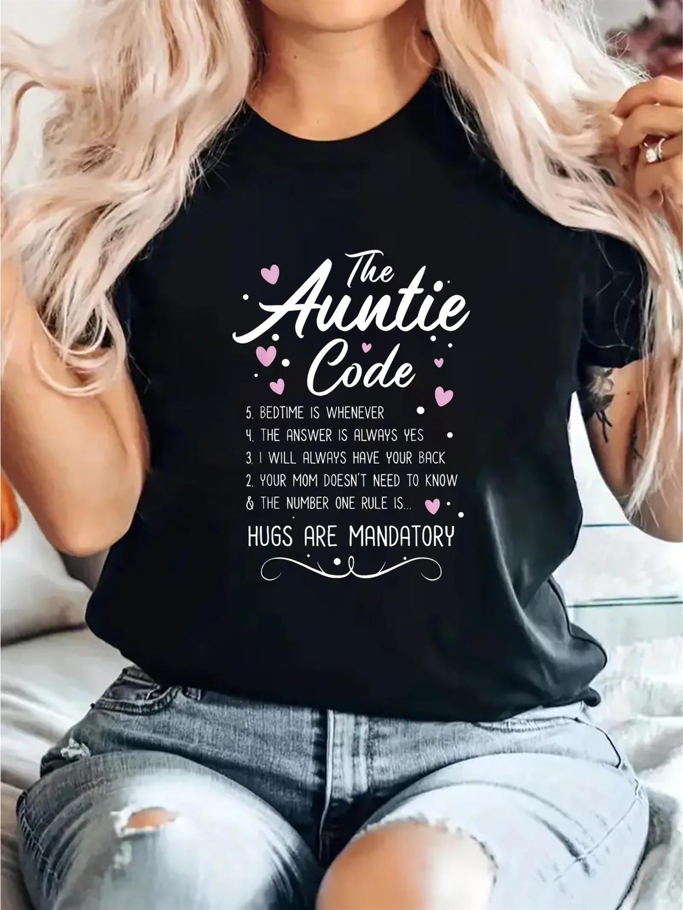 Summer Clothing Gifts - 여성용 재미있는 아줌마 테마 티셔츠 -