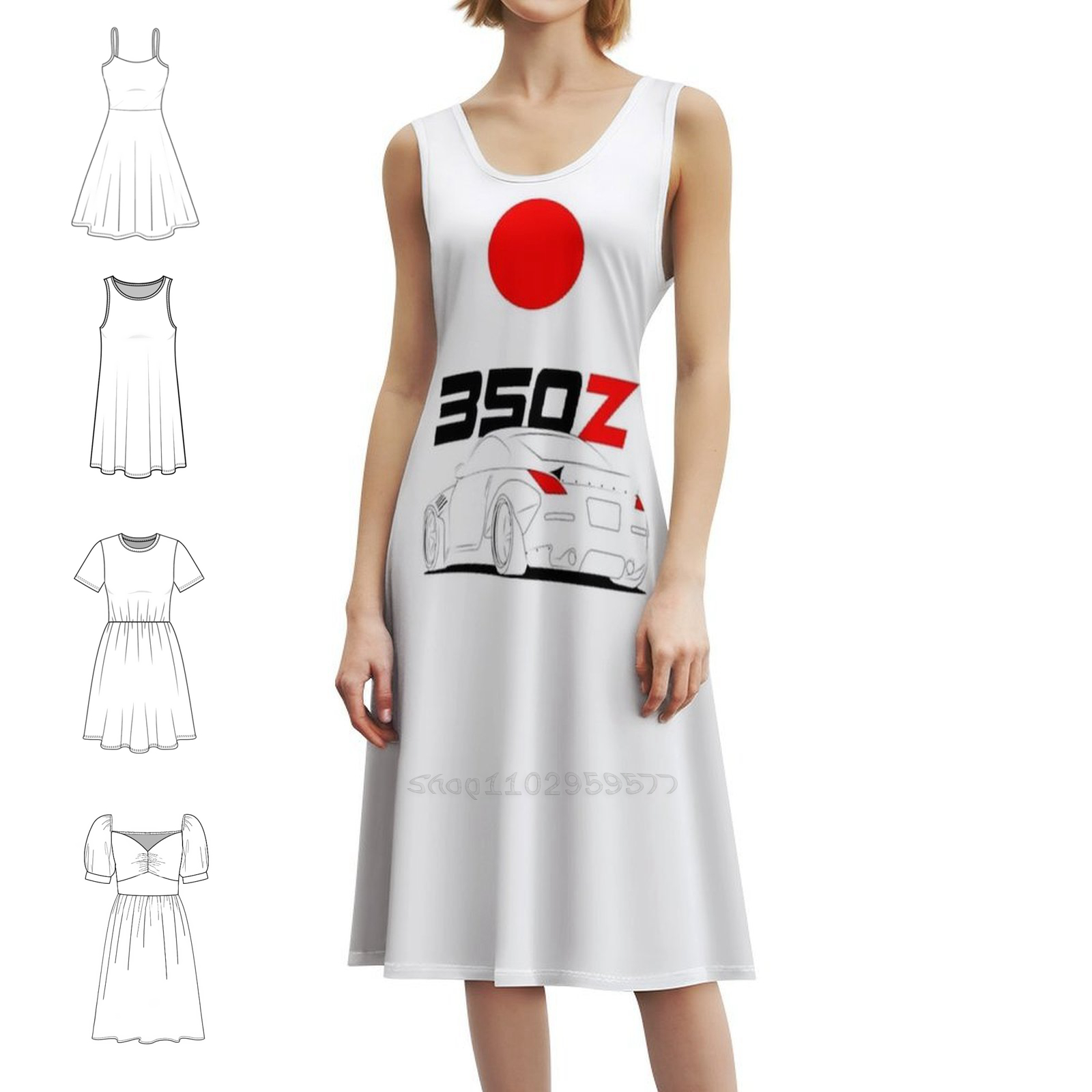 Summer Clothing Wear - 350Z 여성용 한국 스타일 드레스 파티