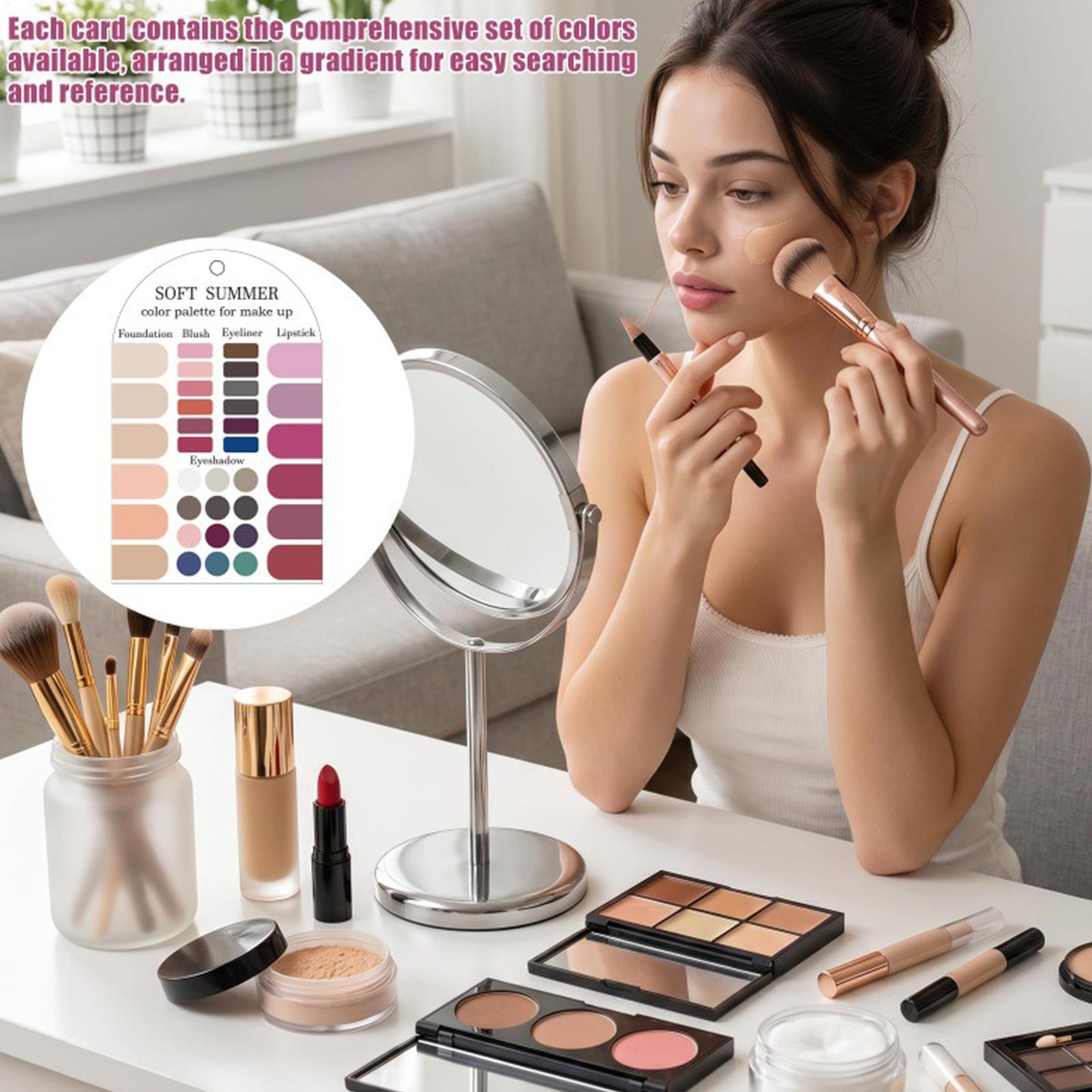 Summer Clothing Color Palette - 부드러운 여름 컬러 팔레트 카드 2개