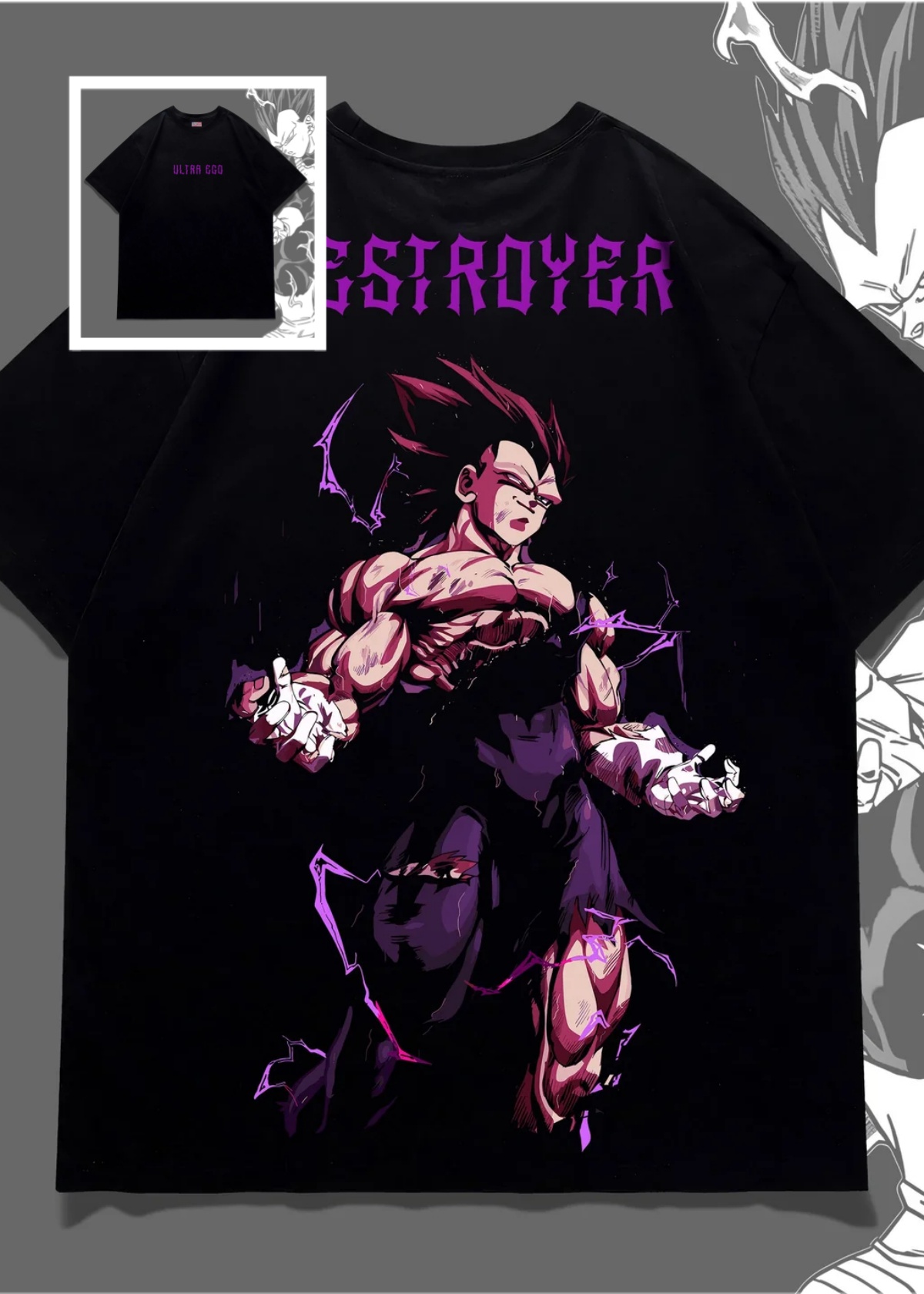 드래곤 볼 그래픽 티셔츠 일본 애니메이션 Vegeta  - Summer Clothing Ego 리뷰 및 가격