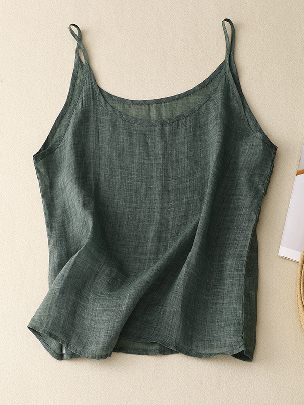 슬리밍 리넨 크롭탑 여성 여름 얇은 컬러 베이스 레이어 - Crop Blouse Linen 리뷰 및 가격