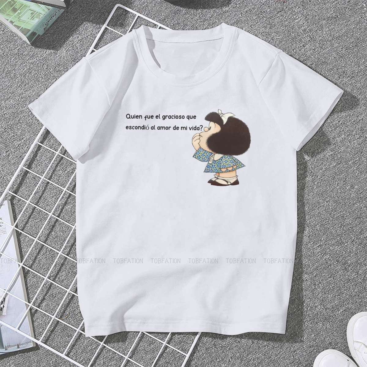 단어 필수 여성복 Mafalda Quino 만화 만화  - Summer Clothing Words 리뷰 및 가격