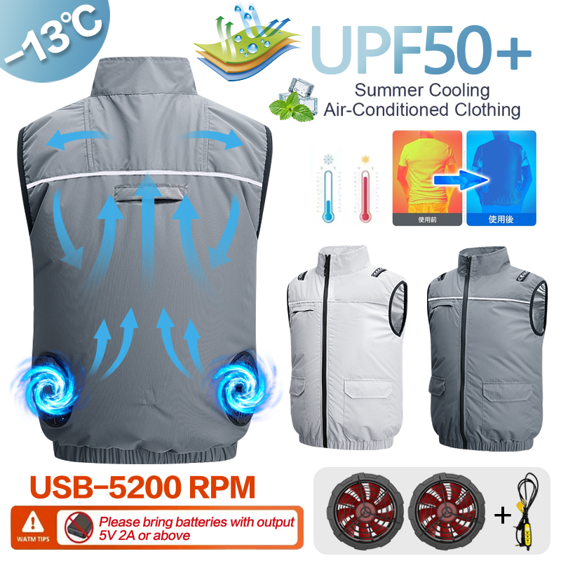 남성용 팬 내장 여름 냉방 에어컨 의류 남성용 팬 내장 - Yours Clothing Summer Jackets 리뷰 및 가격