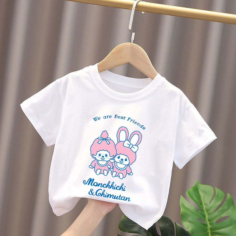 Monchhichi 키즈 티셔츠 애니메이션 피규어 소년 - Summer Clothing Gifts 리뷰 및 가격