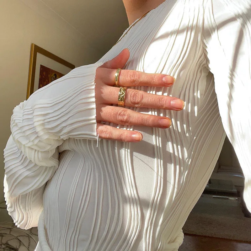 여성 패션 캐주얼 루치드 긴팔 티셔츠 블라우스 여성용  - Crop Blouse Linen 리뷰 및 가격