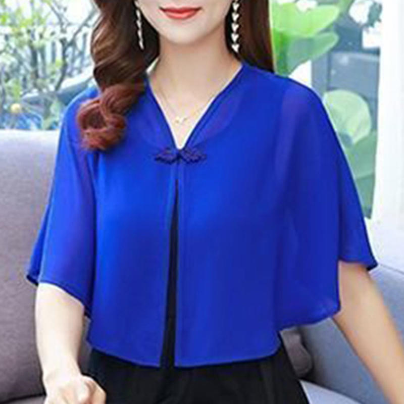 봄 시폰 짧은 겉옷 선 스크린 목도리 여성 태양 의류  - Summer Clothing Wear 리뷰 및 가격
