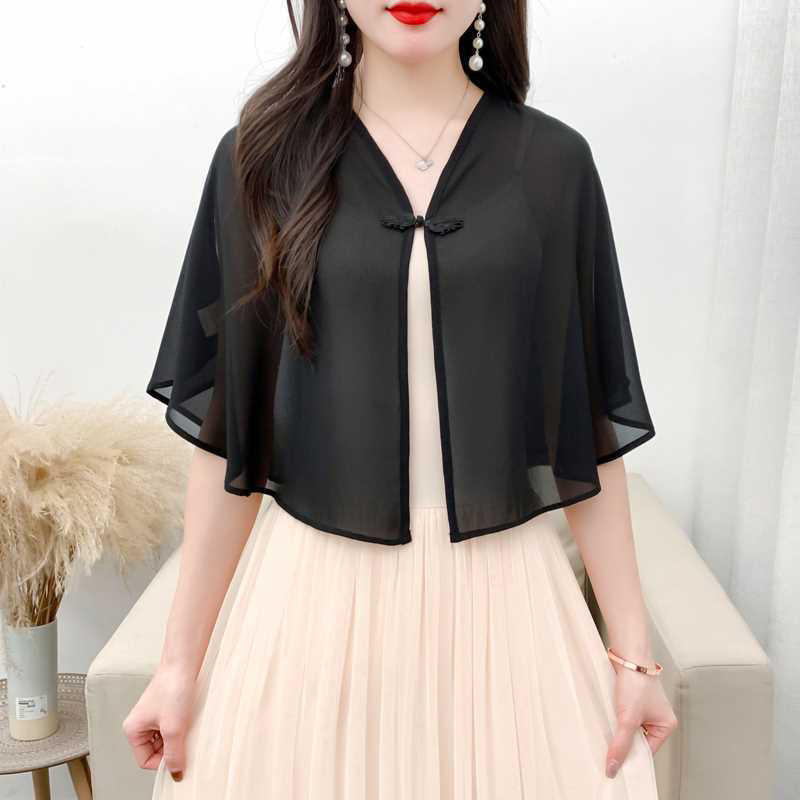 봄 시폰 짧은 겉옷 선 스크린 목도리 여성 태양 의류  - Summer Clothing Wear 리뷰 및 가격
