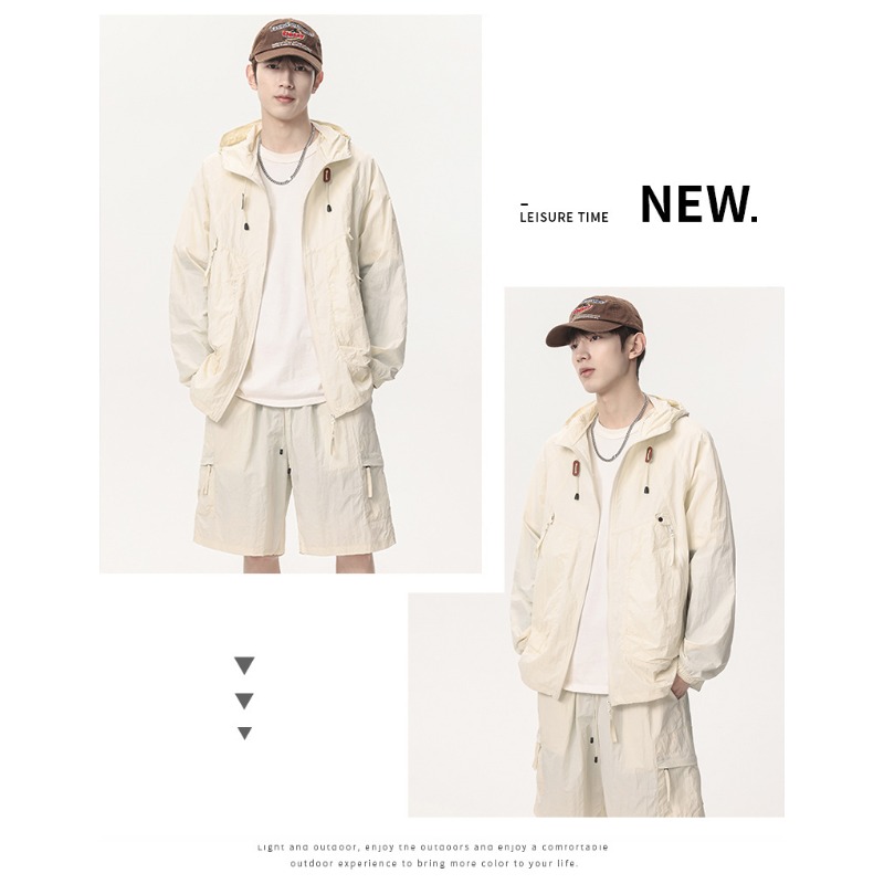 여름 야외 골프 캐주얼 UV 방지 피부 의류 커플 유행 - Yours Clothing Summer Jackets 리뷰 및 가격