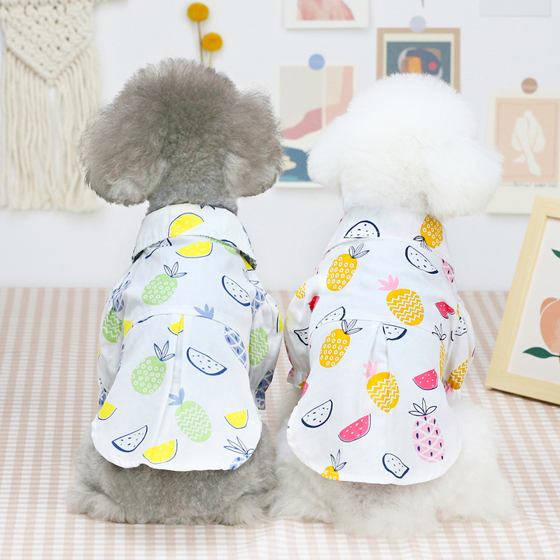 새로운 봄 여름 애완견 고양이 옷, 귀여운 파인애플 프 - Summer Dog Clothing 리뷰 및 가격
