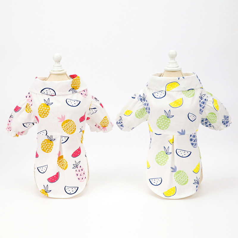 새로운 봄 여름 애완견 고양이 옷, 귀여운 파인애플 프 - Summer Dog Clothing 리뷰 및 가격