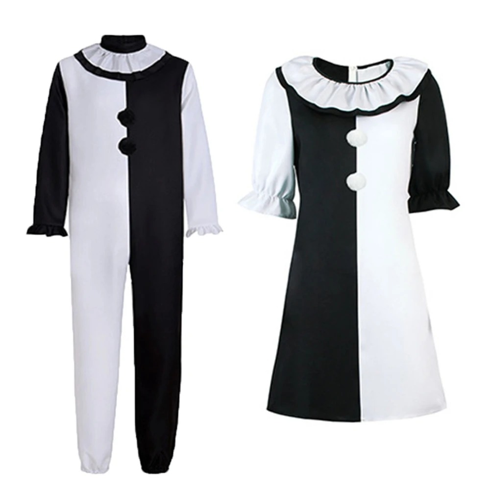 테리파이어 아트 광대 조커 코스프레 의상 남성 점프수트 - Romper Playsuit Women 리뷰 및 가격