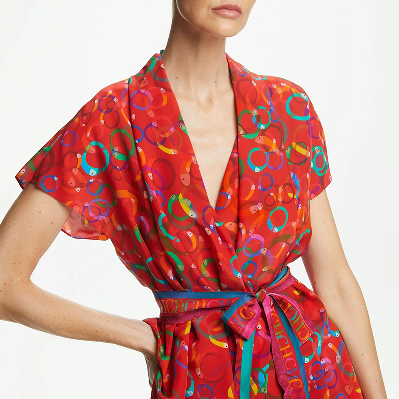 CHCH 2024 여성용 반팔 블라우스, 기하학적 프린 - Summer Clothing Wear 리뷰 및 가격