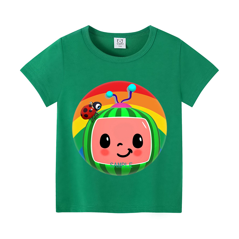 Cocomelons 베이비 티셔츠 애니메이션 코튼 반팔 - Summer Clothing Gifts 리뷰 및 가격