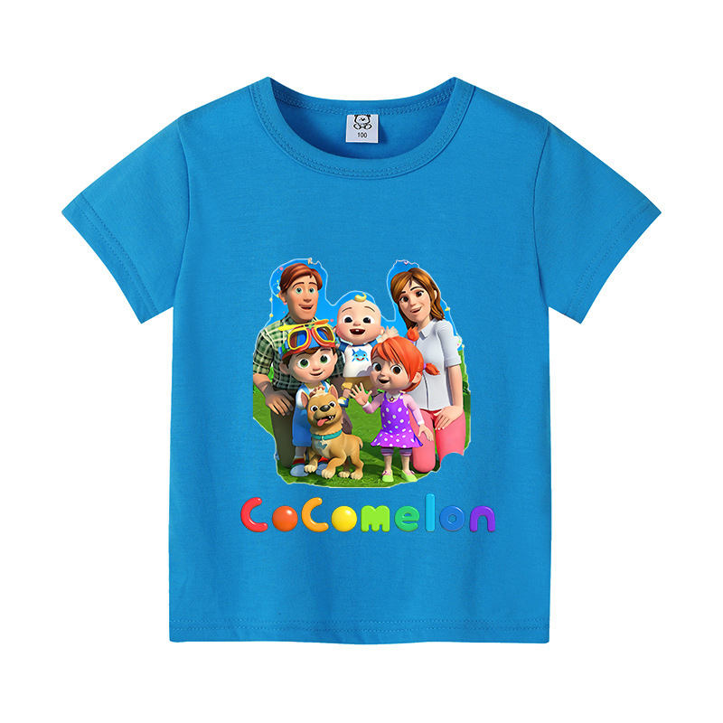 Cocomelons 베이비 티셔츠 애니메이션 코튼 반팔 - Summer Clothing Gifts 리뷰 및 가격